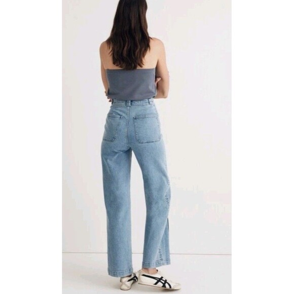 Madewell The Perfect Vintage Wide Leg Jean Size 27 Paradelle Wash Front Seam - Picture 2 of 12